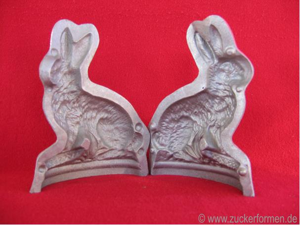 Hase sitzend mit Korb 2-teilig